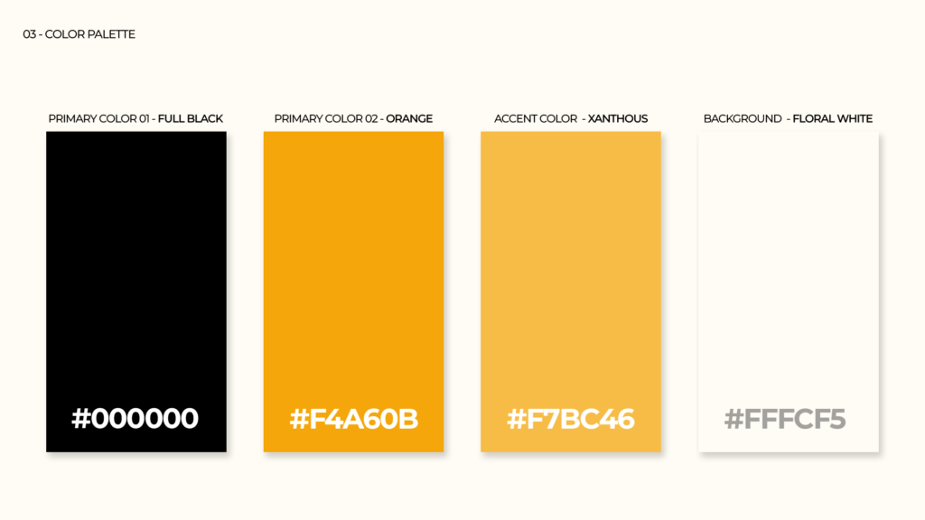 Color Palette Home of Orange